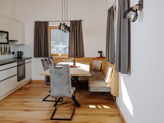 Kitchen and eating area