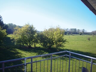 Blick vom Balkon