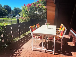 Essen auf der Terrasse