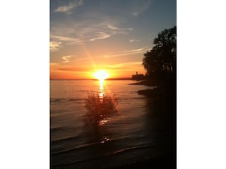 Abendstimmung an unserem Privatstrand