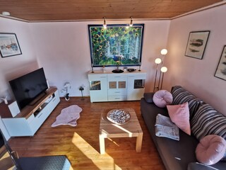 Wohnlandschaft mit SAT-TV