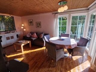 Essbereich im Wohnzimmer