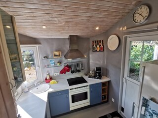 gut ausgestattete Küche