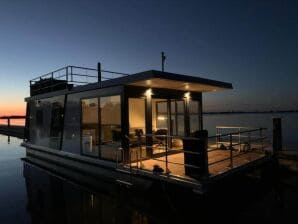 Huisboot Moderne houseboat op top  locatie met vrij uitzicht over het Sneekermeer - Uitwellingerga - image1