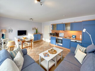 Küchenbereich im Wohnzimmer