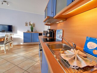 Küchenbereich im Wohnzimmer