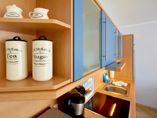 Küchenbereich im Wohnzimmer