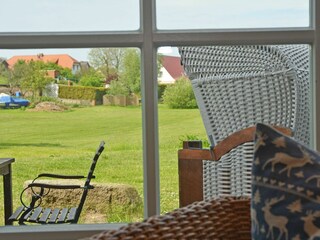 Terrasse mit Strandkorb