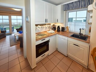 Küche und Wohnzimmer