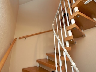 Treppe ins Dachgeschoss