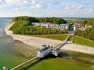 Vogelperspektive Seebrücke Sellin