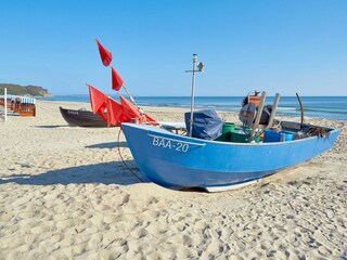 Fischerromantik am Strand in Baabe