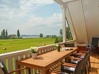 Blick vom Balkon