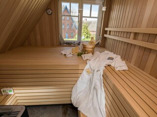 Sauna im Obergeschoss