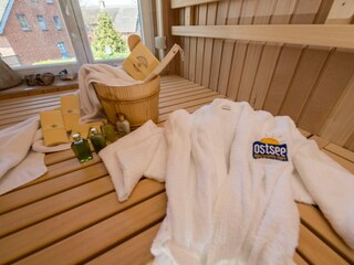 Sauna im Obergeschoss