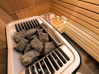 Sauna im Obergeschoss
