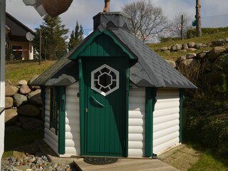 Saunahäuschen im Garten