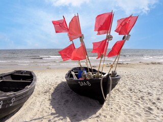 Fischerromantik am Strand von Baabe