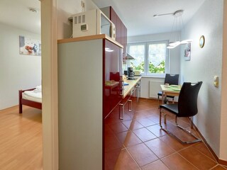 Schlafzimmer und Küche