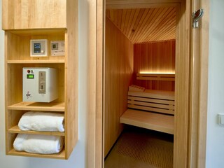 hauseigener Wellnessbereich