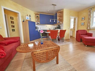 Wohnzimmer und Küche