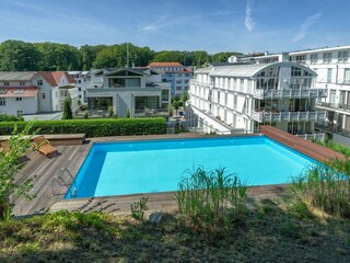 beheizter Pool - saisonal in Betrieb