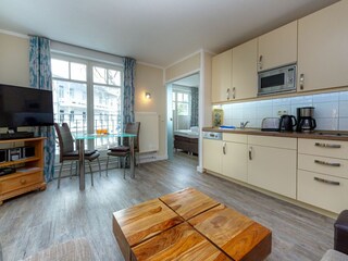 Wohnzimmer mit Küchenzeile