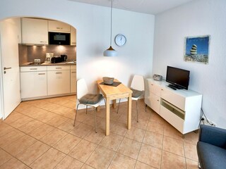 Wohnzimmer und Küche