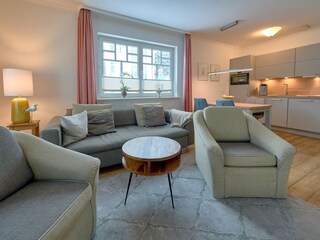 Wohnzimmer und Küchenzeile