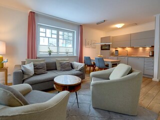 Wohnzimmer und Küchenzeile