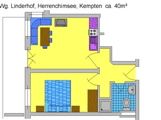 Grundriß Wohnung Linderhof