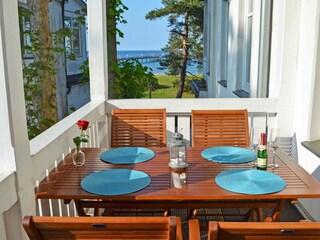 Balkon mit Meerblick