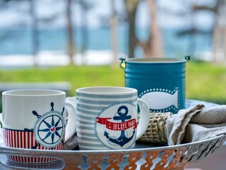 Wohnzimmer mit Meerblick