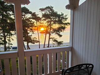 Sonnenaufgang auf dem Balkon