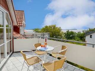 Balkon mit Boddenblick