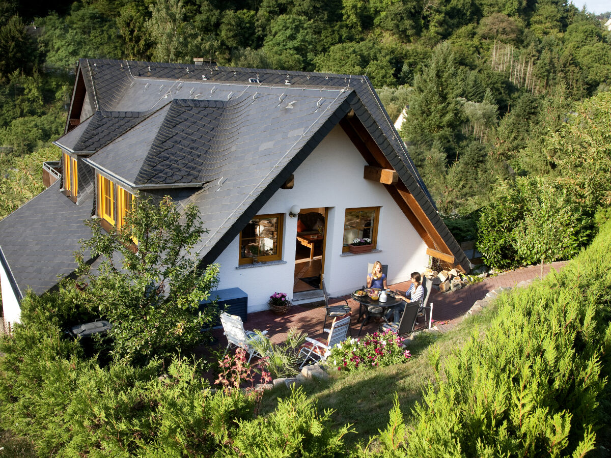 Blick aus den Weinbergen zur FeWo