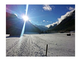 Winterwanderweg in Trins