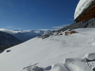 Winterblick aus dem Fenster