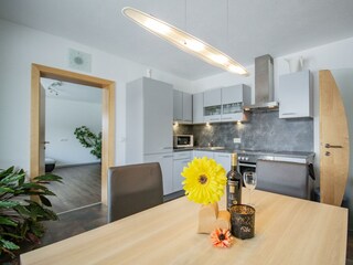 Küche in der Ferienwohnung-Gstrein