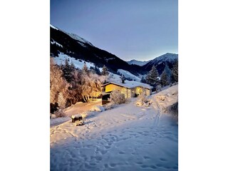 Winter außen Nacht