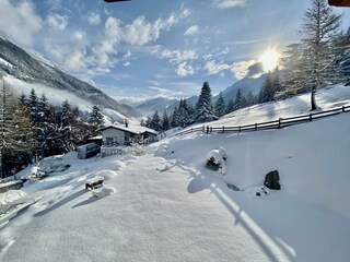 Haus im Winter