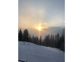 Romantische Sonnenuntergang