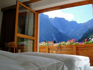 Blick vom Schlafzimmer