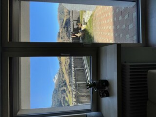 Aussicht Küche bzw. Wohnzimmer