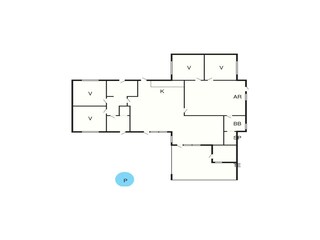 Vakantiehuis Aalbæk Grondplan 4