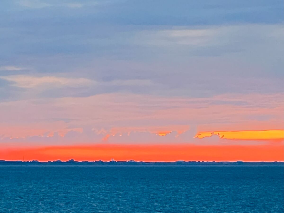 Sonnenuntergang an der Nordseeküste