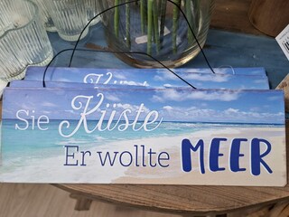 ... Sie Küste - er wollte Meer ...