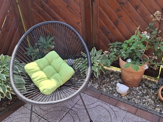 Gemütliche Sitzecke auf der Terrasse
