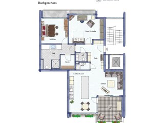 Appartamento per vacanze Emden Pianta del piano 18