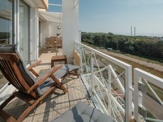 Norderney / Poseidon am Weststrand - Balkon